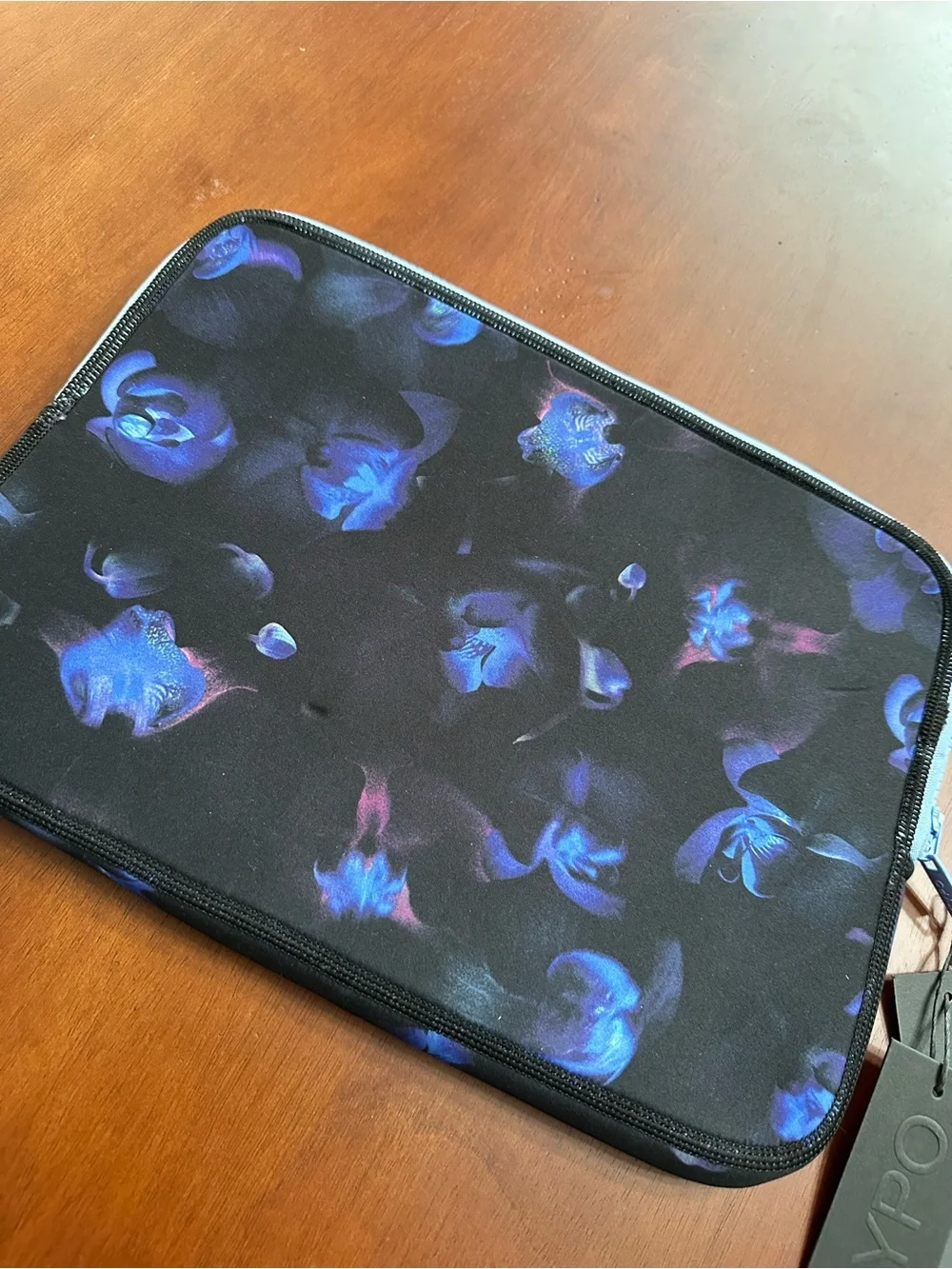 Typo Black with Orchid Design 13” Laptop Case